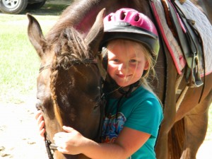 Campers at CV Equestrian love horses