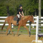 Beginner riders at CV Equestrian love riding Bullseye because he takes such great care of them.