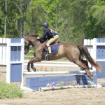 Another clean jump on her pony for Portia.